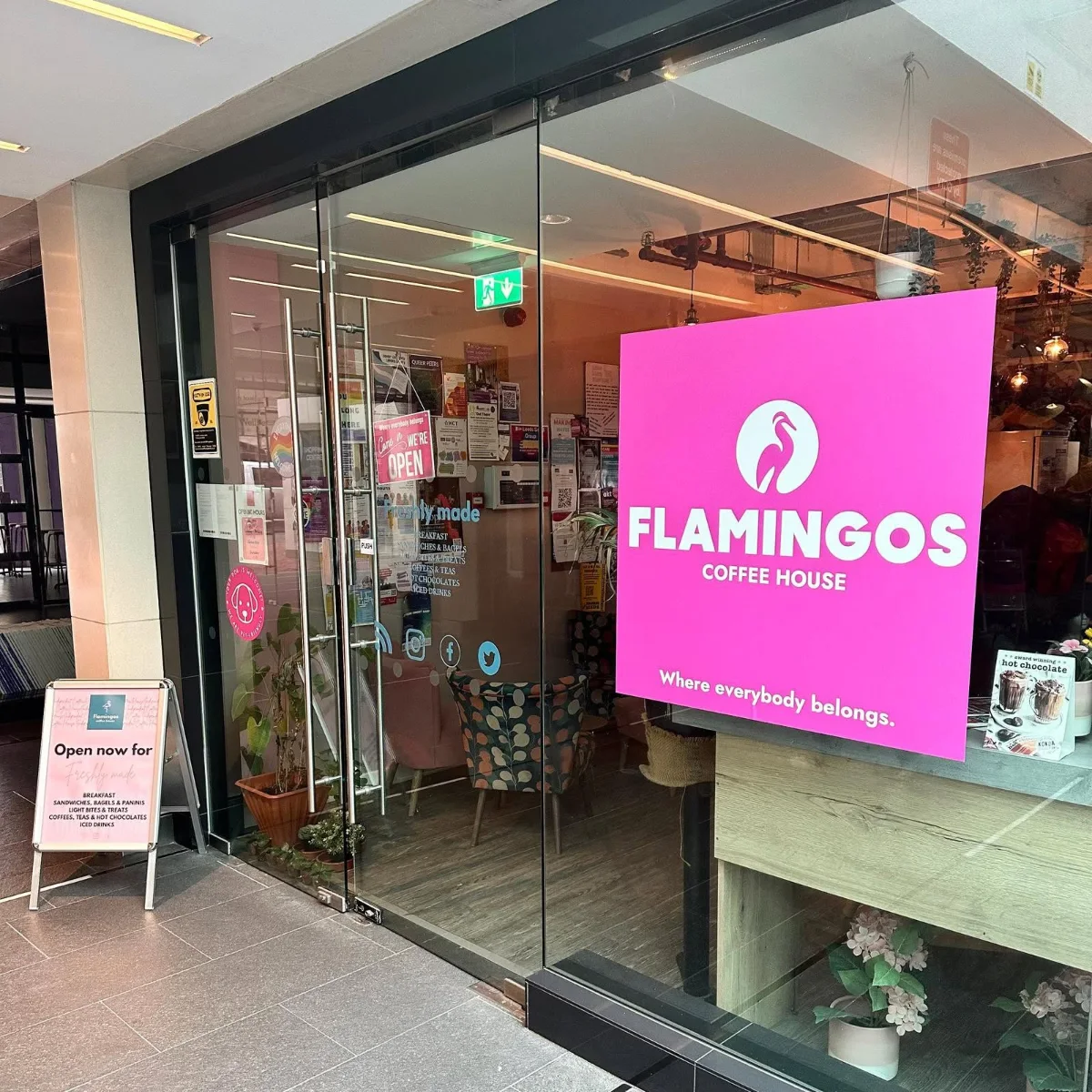 Flamingos Coffee House in Leeds