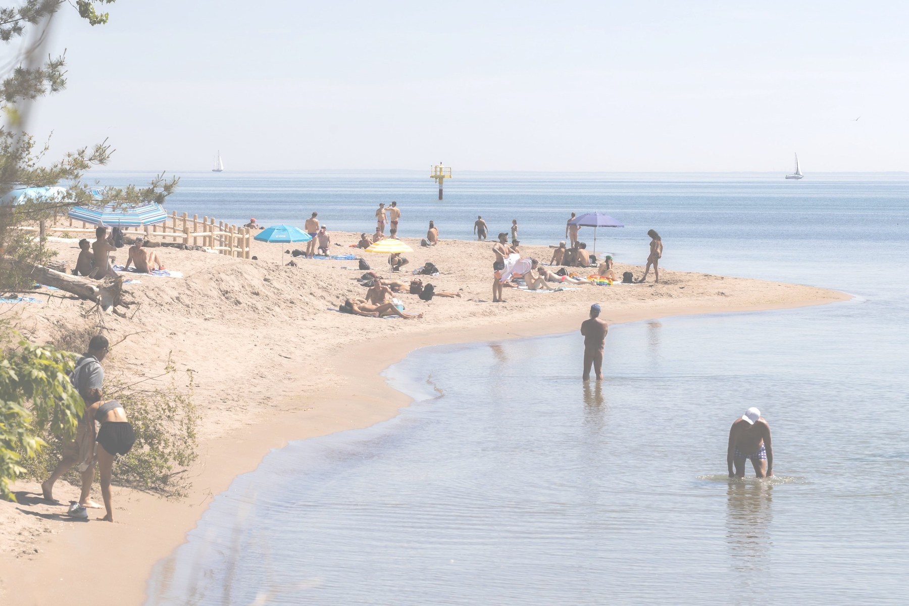 Hanlan’s Point Beach in Toronto