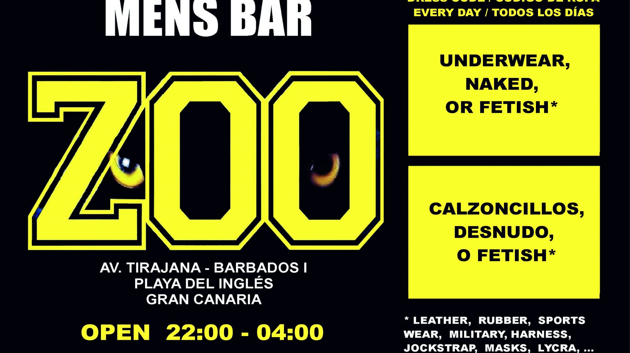 Zoo Mens Bar in Gran Canaria